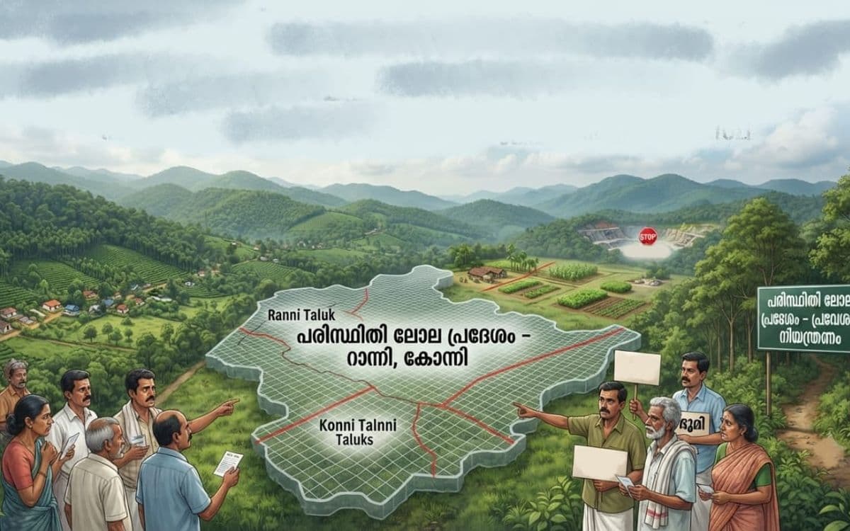 റാന്നി, കോന്നി താലൂക്കുകളിലെ ഏഴ് വില്ലേജുകൾ പരിസ്ഥിതി ലോല പട്ടികയിൽ; ആശങ്കയിൽ മലയോരമേഖല