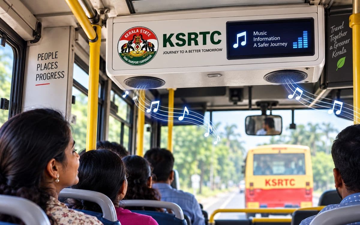കെഎസ്ആർടിസി ബസുകളിൽ ഇനി സ്വന്തം ഡിജിറ്റൽ റേഡിയോ; യാത്രയിൽ പാട്ടും കാലാവസ്ഥാ വിവരങ്ങളും