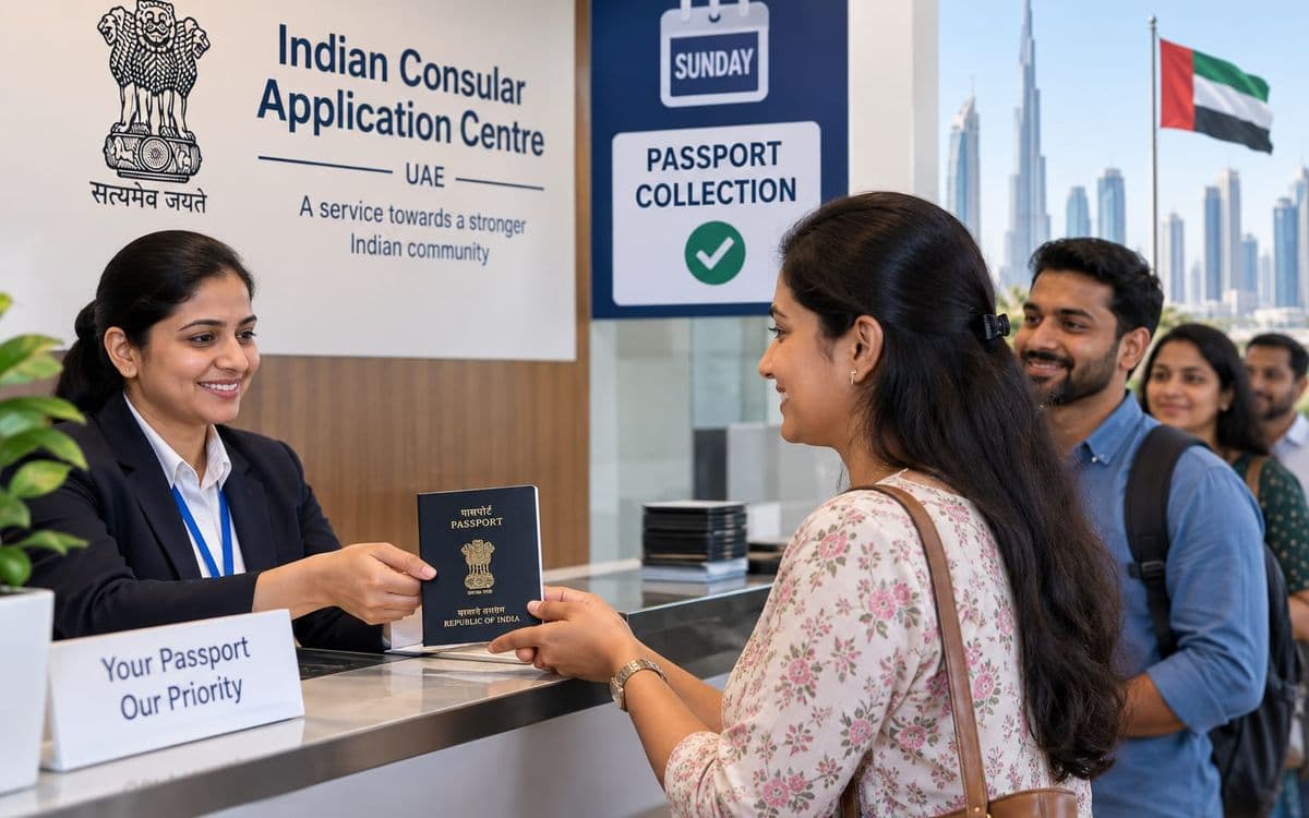 യുഎഇയിലെ ഇന്ത്യക്കാർക്ക് ആശ്വാസം; ഇനി ഞായറാഴ്ചയും പാസ്പോർട്ട് വാങ്ങാം